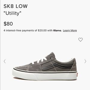 VANS SK8 low Utility NEW